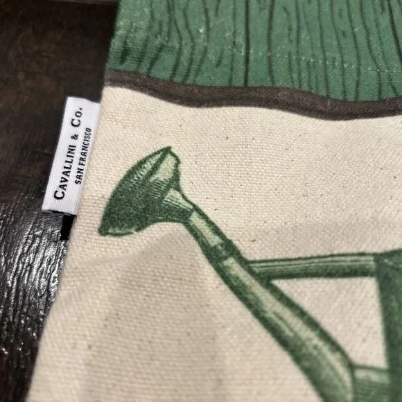 Cavallini & Co., "Gardening" Heavyweight Cotton Canvas Tote / Shopping Bag Large